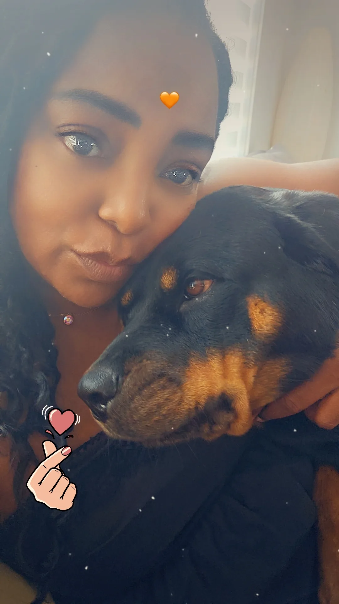 Meliza with Nala
